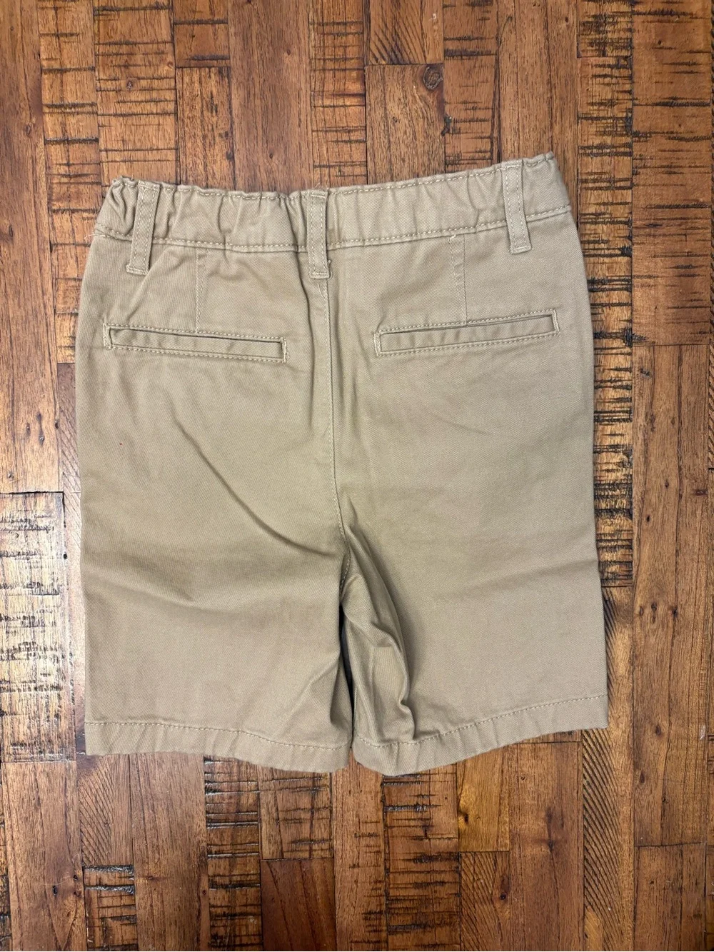 3 Pairs The Children’s Place Toddler Boys Stretch Chino Shorts - Flax/Khaki - 4T